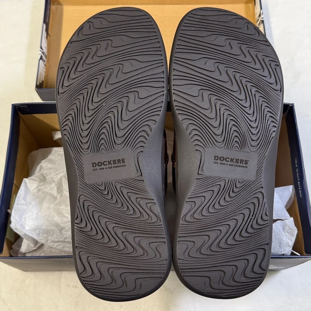 Dockers Men's Sunland Slide Sandals- Color Rust- Size 11